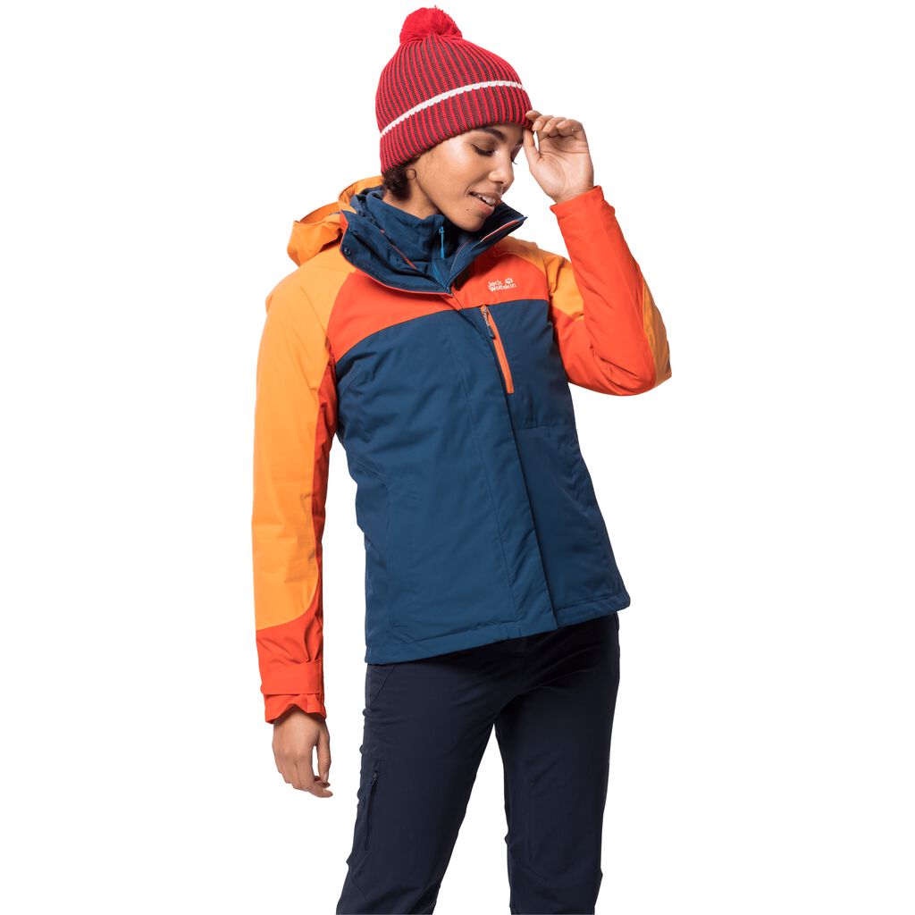 Jack Wolfskin WHITNEY PEAK Vestes Femme Indigo Foncé - KDZQETU-36